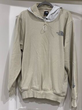 The North Face Men's Light Cream Pullover Hoodie
